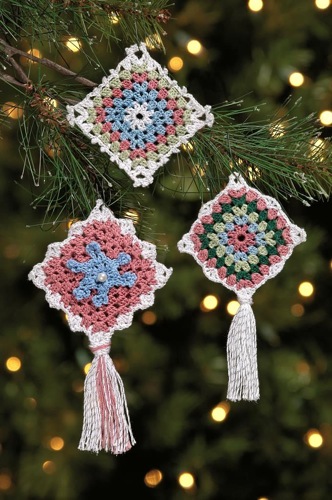 Victorian Granny Square Ornaments
