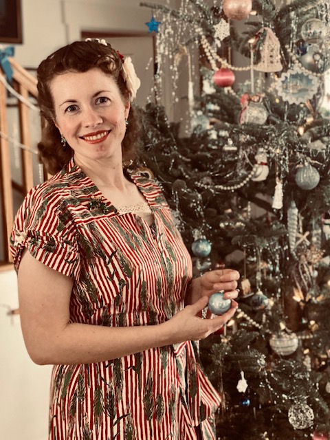 1940s Christmas House&nbsp;Dress