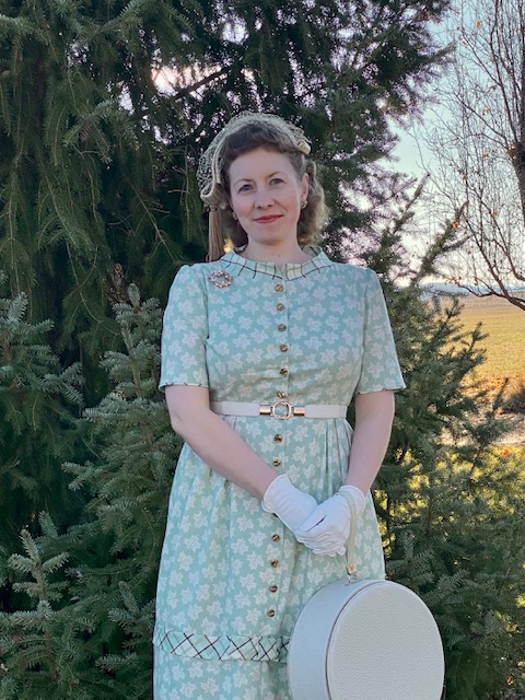 1950s Maple Leaf Thanksgiving&nbsp;Dress