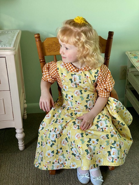 1950s Girl’s Fall Floral&nbsp;Dress