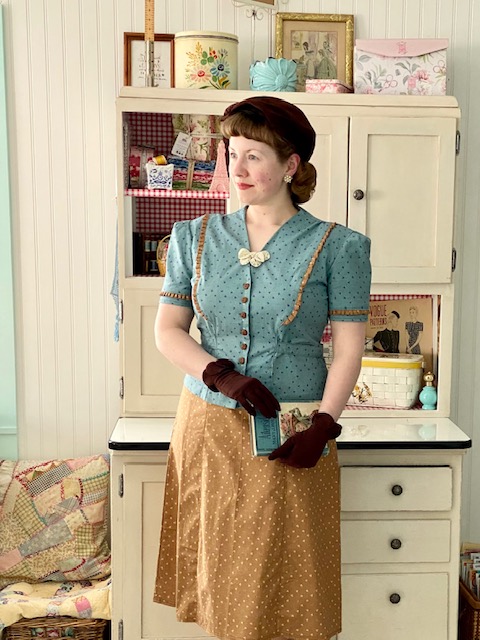 1940s Brown & Blue&nbsp;Set