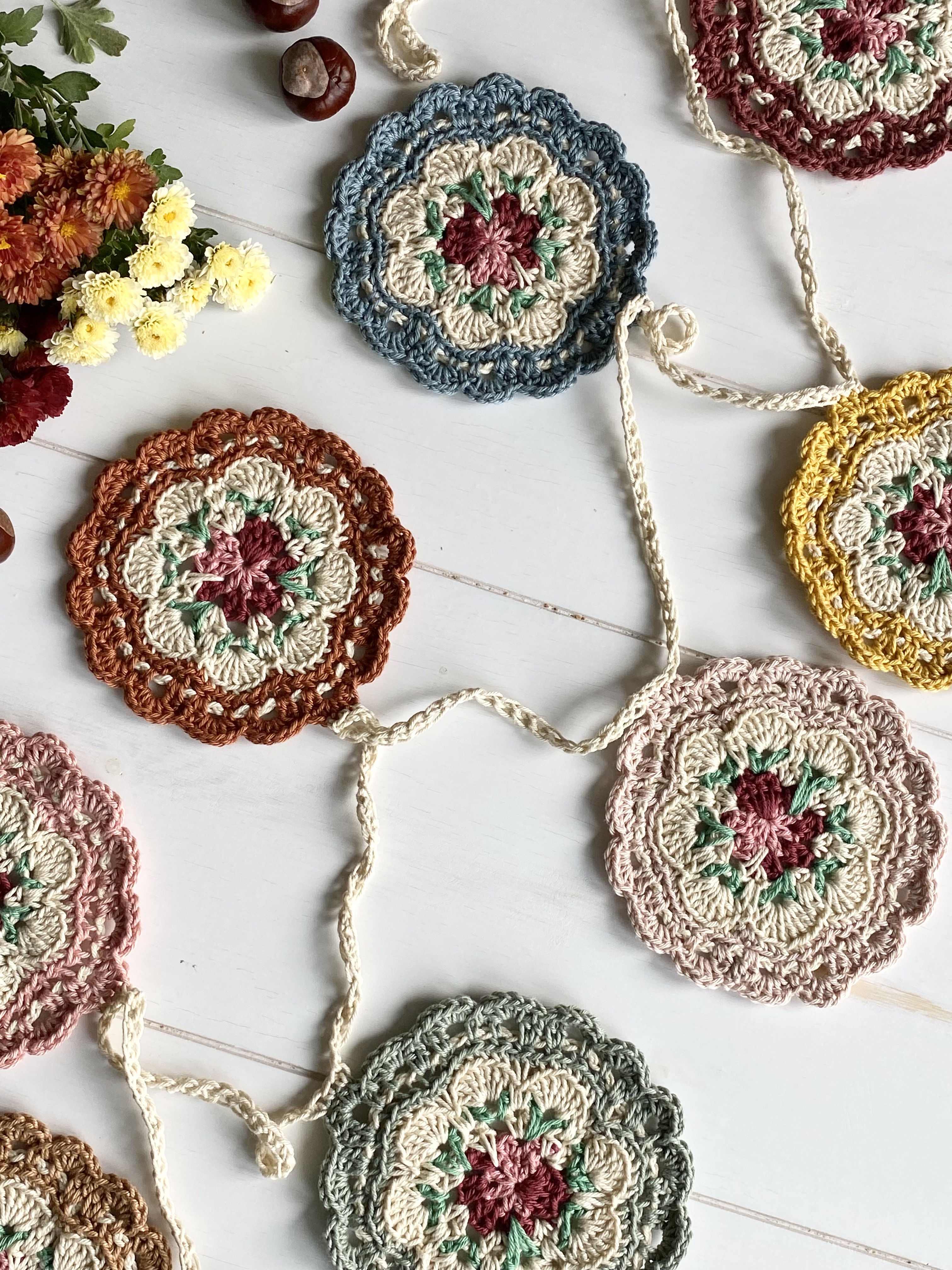 Autumnal Cath Kidston Crochet Garland Verity Vintage Studio autumnal-cath-kidston-crochet-garland-verity-vintage-studio